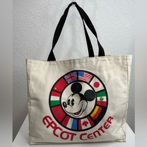 Epcot Center Opening Year 1982 Rare Merchandise Tote Bag Collectible Disney